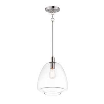 Babylon One Light Pendant in Satin Nickel (16|11116CLSN)