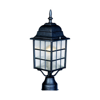 North Church One Light Outdoor Pole/Post Lantern in Black (16|1052BK)