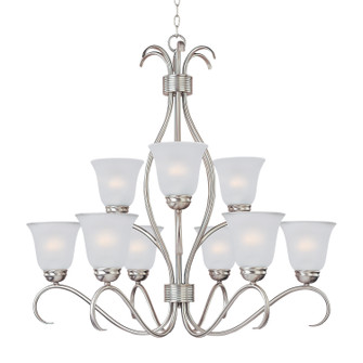 Basix Nine Light Chandelier in Satin Nickel (16|10128FTSN)