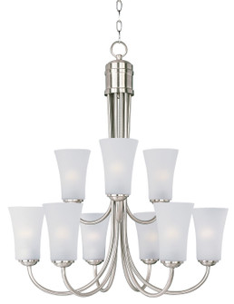 Logan Nine Light Chandelier in Satin Nickel (16|10046FTSN)