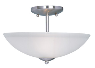 Logan Two Light Semi-Flush Mount in Satin Nickel (16|10042FTSN)