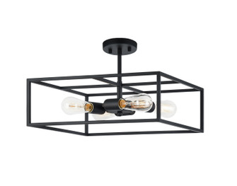 Candid Four Light Flush Mount in Rusty Black (423|X71644RB)