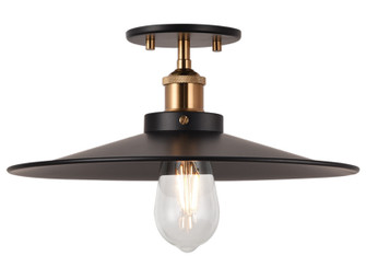 BULSTRODE'S WORKSHOP One Light Flush Mount in Aged Gold Brass (423|X46113AGBK)