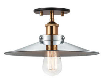 BULSTRODE'S WORKSHOP One Light Flush Mount in Aged Gold Brass (423|X46112AGCH)
