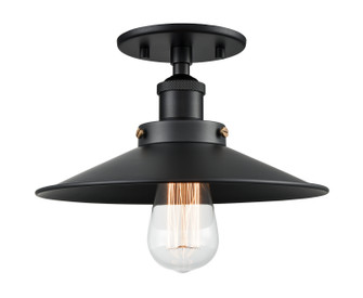 Bulstrode'S Workshop One Light Flush Mount in Black (423|X46111BKBK)