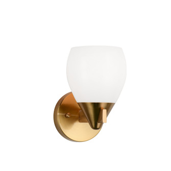 Reya One Light Wall Sconce in Aged Gold Brass (423|W74001AG)