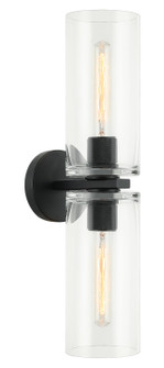 LINCOLN Two Light Wall Sconce in Matte Black (423|W32512MB)
