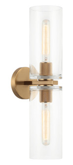 Lincoln Two Light Wall Sconce in Aged Gold Brass (423|W32512AG)
