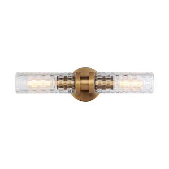Weaver Two Light Wall Sconce in Aged Gold Brass (423|W32112AG)