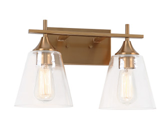 Hollis Two Light Wall Sconce in Aged Gold Brass (423|S09802AG)