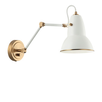 Buzz One Light Wall Sconce in White (423|S08421AGWH)