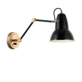 BUZZ One Light Wall Sconce in Black (423|S08421AGBK)
