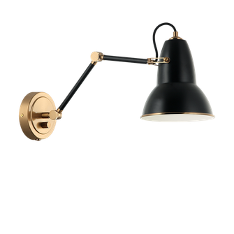 Buzz One Light Wall Sconce in Black (423|S08421AGBK)