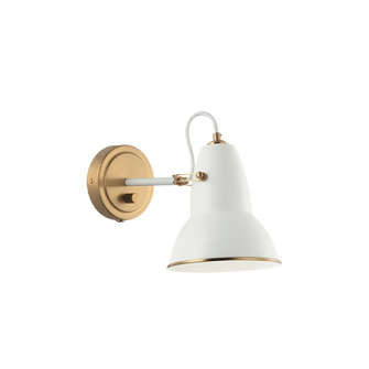 BUZZ One Light Wall Sconce in White (423|S08411AGWH)
