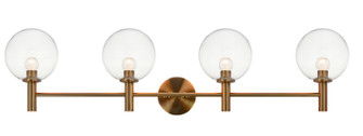 Cosmo Four Light Wall Sconce in Aged Gold Brass (423|S06004AGCL)
