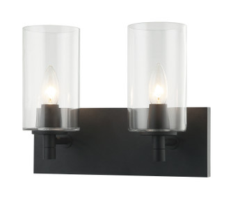 Candela Two Light Wall Sconce in Matte Black (423|S04902MBCL)