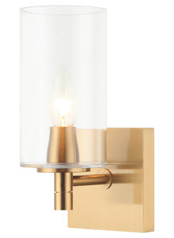 Candela One Light Wall Sconce in Aged Gold Brass (423|S04901AGCL)