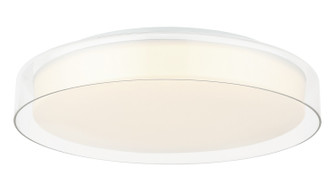 CALLUM LED Flush Mount in White + Clear (423|M14618WHCL)