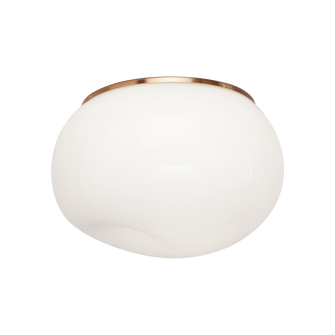 GELASIN One Light Flush Mount in Aged Gold Brass (423|M14021AGOP)