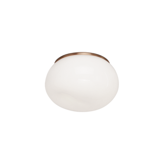 GELASIN One Light Flush Mount in Aged Gold Brass (423|M14001AGOP)