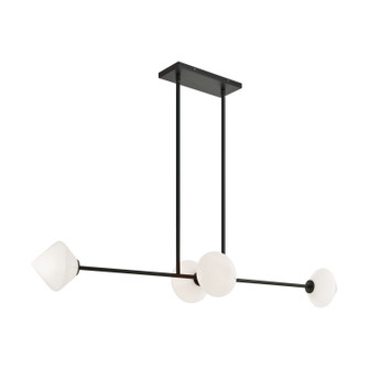 NOVO Four Light Pendant in Black (423|C81744BKOP)