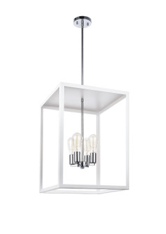 Flare Four Light Chandelier in White (423|C76004WH)