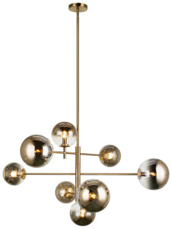 Averley Eight Light Chandelier in Aged Gold Brass (423|C70708AGAG)