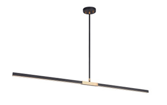 Lineare LED Pendant in Matte Black & Aged Gold Brass (423|C64749MBAG)