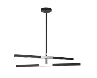 Lineare LED Pendant in Matte Black & Chrome (423|C64738MBCH)