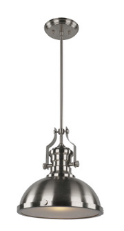 CRESSWELL SERIES One Light Pendant in Brushed Nickel (423|C53802BN)