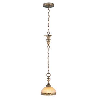 Seville One Light Mini Pendant in Palacial Bronze w/ Gildeds (107|852064)