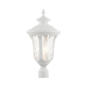 Oxford Three Light Outdoor Post Top Lantern in Textured White (107|785913)