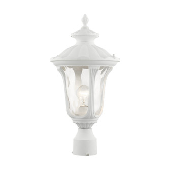Oxford One Light Outdoor Post Top Lantern in Textured White (107|785513)