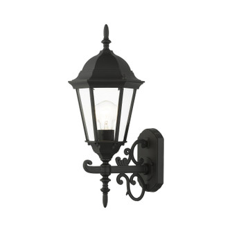 Hamilton One Light Outdoor Wall Lantern in Textured Black (107|755614)