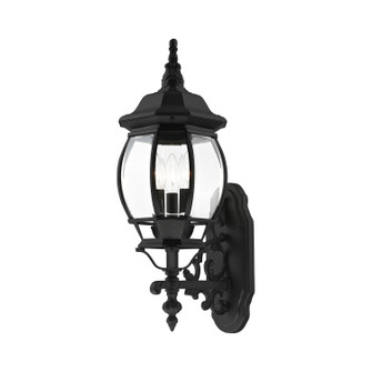 Frontenac Three Light Outdoor Wall Lantern in Textured Black (107|752414)