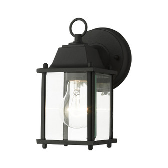 Hamilton One Light Outdoor Wall Lantern in Textured Black (107|750614)