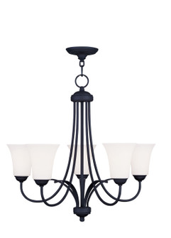 Ridgedale Five Light Chandelier in Black (107|647504)