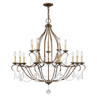 Chesterfield 15 Light Chandelier in Hand Applied Venetian Golden Bronze (107|642971)