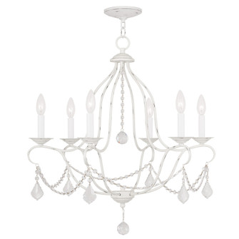 Chesterfield Six Light Chandelier in Antique White (107|642660)