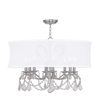 Newcastle Eight Light Chandelier in Brushed Nickel (107|630891)