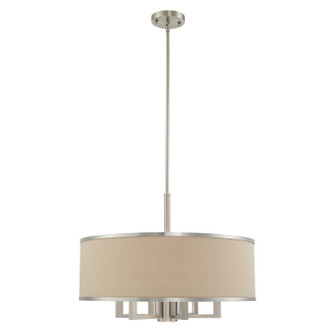 Park Ridge Seven Light Chandelier in Brushed Nickel (107|6261491)