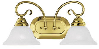 Coronado Two Light Bath Vanity in Polished Brass (107|610202)