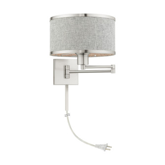 Swing Arm Wall Lamps One Light Swing Arm Wall Lamp in Brushed Nickel (107|6042991)