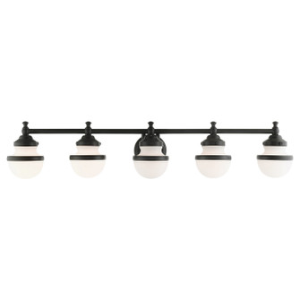 Oldwick Five Light Vanity in Black (107|571504)