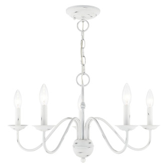 Windsor Five Light Chandelier in Antique White (107|5216560)