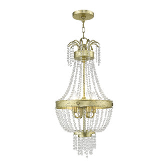 Valentina Four Light Pendant in Hand Applied Winter Gold (107|5185428)