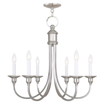 Cranford Six Light Chandelier in Polished Nickel (107|514635)