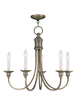 Cranford Five Light Chandelier in Antique Brass (107|514501)