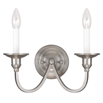 Cranford Two Light Wall Sconce in Brushed Nickel (107|514291)