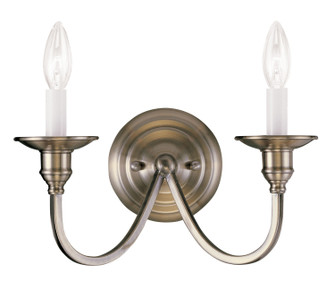 Cranford Two Light Wall Sconce in Antique Brass (107|514201)